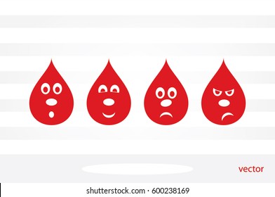 smile drops set icon