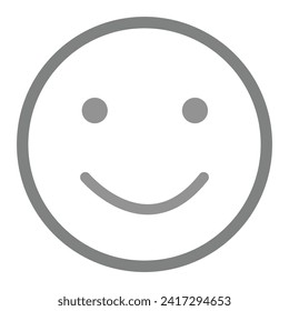 Smile Emoji (Emoticon) Icon Vector. Laugh Emoji (Emoticon) Icon - Vector - In Line - Stroke Design. Vector illustration. EPS file 11.