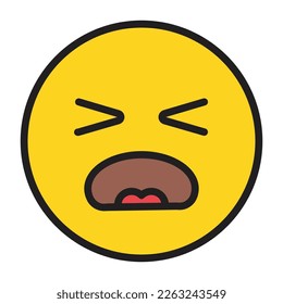 Icono de vector plano sonriente Emoji que puede fácilmente modificar o editar 