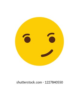 Smile emoji icon design vector