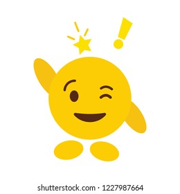 Smile emoji icon design vector
