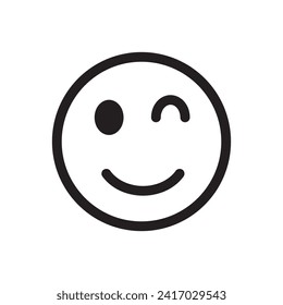 Smile emoji icon. Smile face emoticon icon. Rating emoji vector illustration