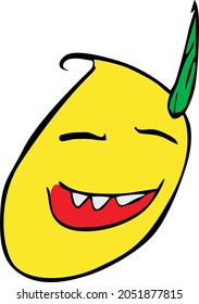 smile emojis in children drawing style