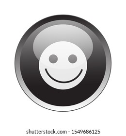 smile emoticon Button Icon Vector Design. smile emoticon Button Vector design illustration for electronic. web icon push-button smile emoticon. vector illustration EPS 10