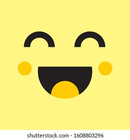 Smile Emoticon. It can be Emoticon in your Web design, for Advertising etc.