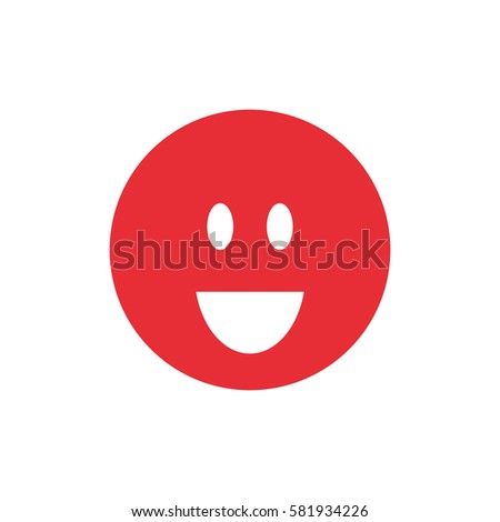 Smile emoticon cartoon icon vector illustration graphic design