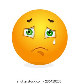  Smile. Emoticon. Cry. Vector 