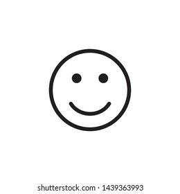 Smile Emoticon Icon Vector Logo Template Stock Vector (Royalty Free ...