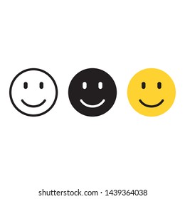 smile emoticon face icon vector illustration