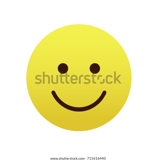 Smile Emoticon Icon Emoji Stock Vector (Royalty Free) 715616440 ...