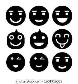 smile emoticon icon isolated sign symbol vector illustration - Collection of high quality black style vector icons
