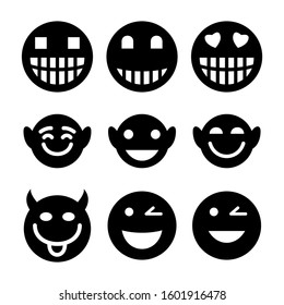 smile emoticon icon isolated sign symbol vector illustration - Collection of high quality black style vector icons
