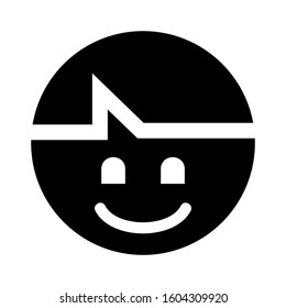 smile emoticon icon isolated sign symbol vector illustration - Collection of high quality black style vector icons
