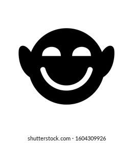 smile emoticon icon isolated sign symbol vector illustration - Collection of high quality black style vector icons

