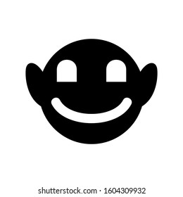 smile emoticon icon isolated sign symbol vector illustration - Collection of high quality black style vector icons
