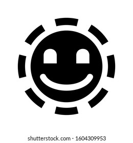 smile emoticon icon isolated sign symbol vector illustration - Collection of high quality black style vector icons
