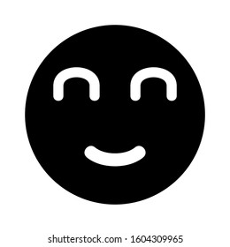 smile emoticon icon isolated sign symbol vector illustration - Collection of high quality black style vector icons
