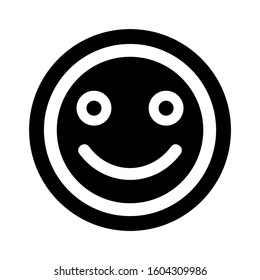 smile emoticon icon isolated sign symbol vector illustration - Collection of high quality black style vector icons
