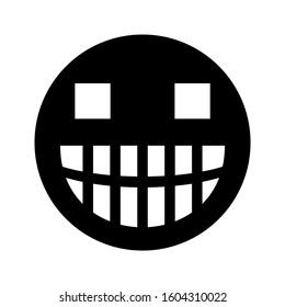 smile emoticon icon isolated sign symbol vector illustration - Collection of high quality black style vector icons
