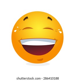  Smile. Emoticon. Laughter. Vector 