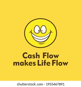 Smile emoticon logo character design
