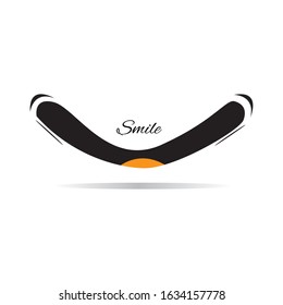 Smile Emoticon Logo Vector Template Design Illustration