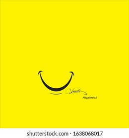 Smile Emoticon Logo Vector Template Design Illustration