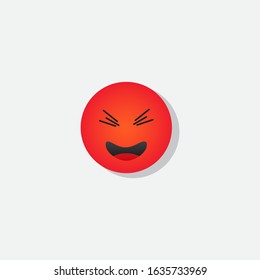smile emoticon vector concept template design illustration