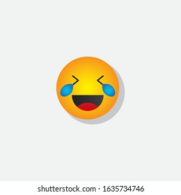 smile emoticon vector concept template design illustration