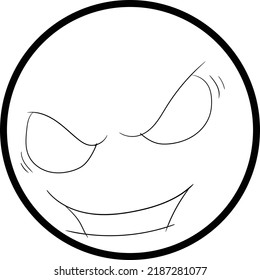 smile emoticon vector design on white background