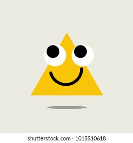 Smile Emoticon Vector Template Design