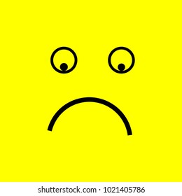 Smile Emoticon Vector Template Design