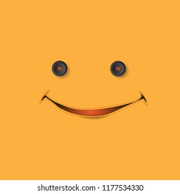 smile emoticon for world smile day cute design