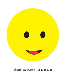 Smile Emoticon Yellow Logo Vector  