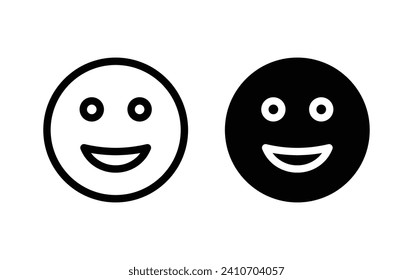 smile emoticons, emoji icon vector. symbol for web site Computer and mobile.