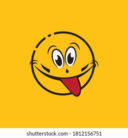 Smile emotion icon vector illustration design template