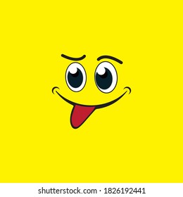 Plantilla de diseño de ilustración vectorial de icono de sonrisa