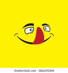 Smile emotion icon vector illustration design template