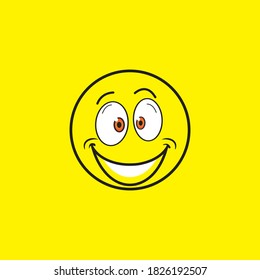 Smile emotion icon vector illustration design template