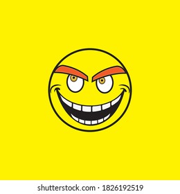 Smile emotion icon vector illustration design template