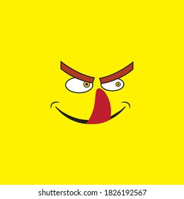 Smile emotion icon vector illustration design template