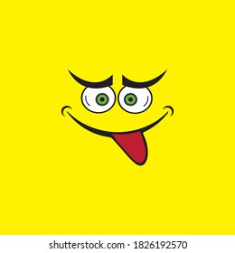 Plantilla de diseño de ilustración vectorial de icono de sonrisa