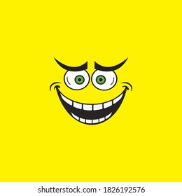 Smile emotion icon vector illustration design template