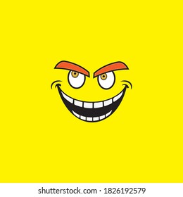 Smile emotion icon vector illustration design template