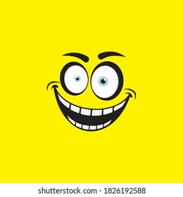 Smile emotion icon vector illustration design template