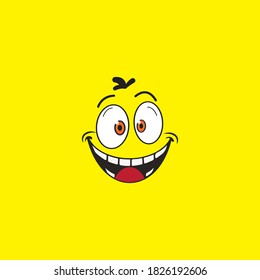 Smile emotion icon vector illustration design template