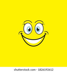 Smile emotion icon vector illustration design template