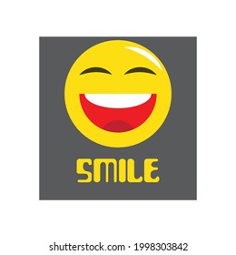 Smile emotion icon vector illustration design template