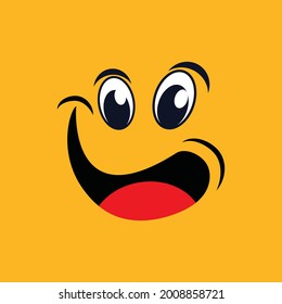 Smile emotion icon vector illustration design template