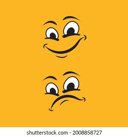 Smile emotion icon vector illustration design template